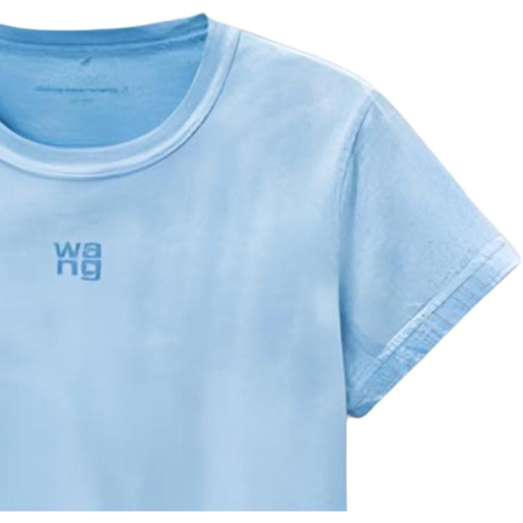 Футболка Alexander Wang Wash Светло-Синие Женские T-Рубашки - изображение 3