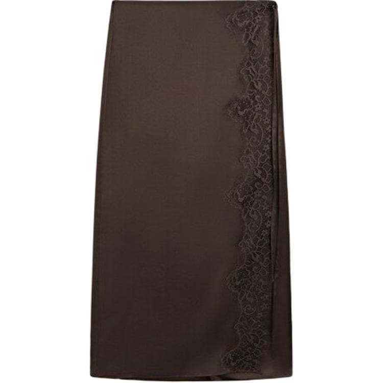 Юбка Massimo Dutti Коричневый Женские Повседневные Длинные Юбки - изображение 2