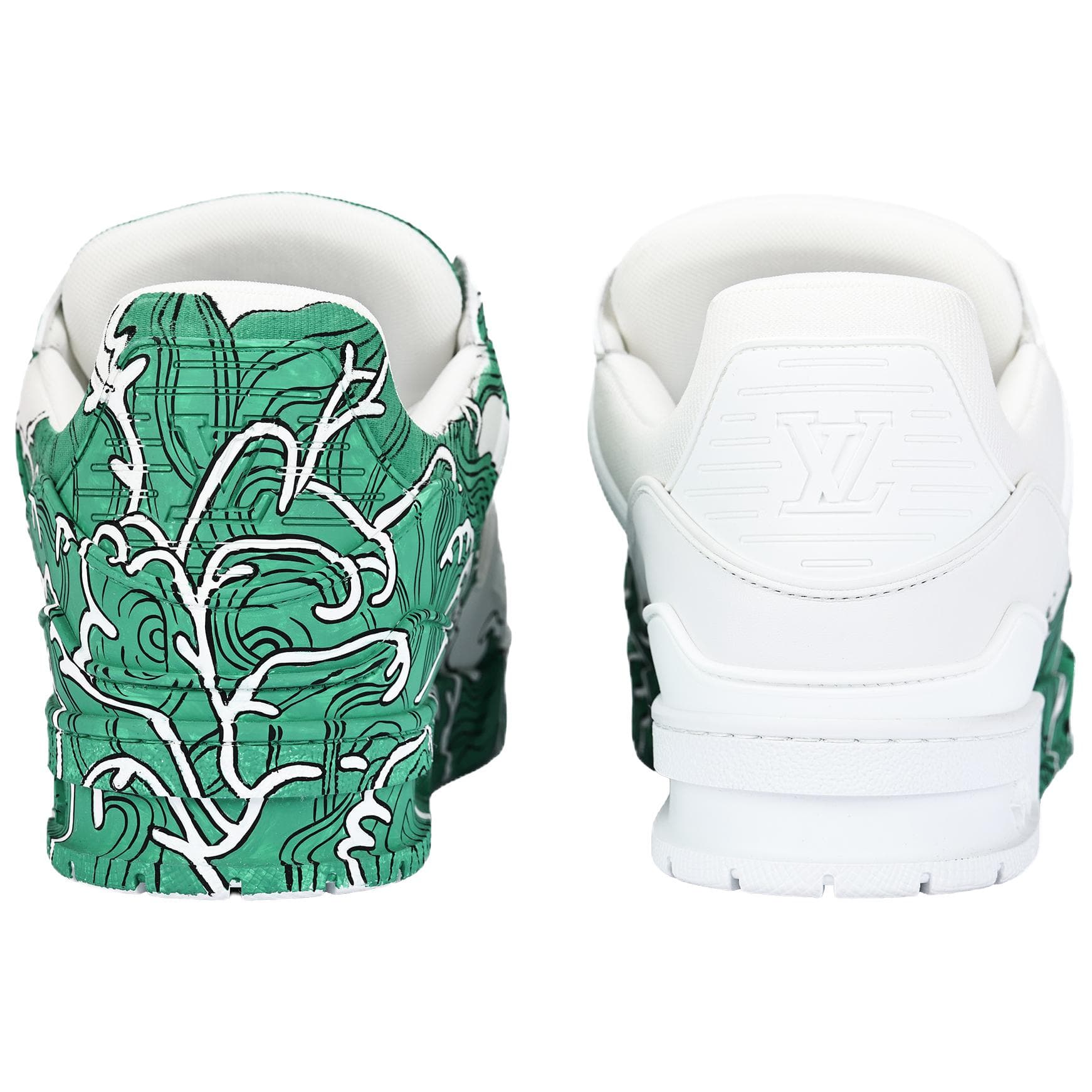 Кроссовки Louis Vuitton Trainer Green White - изображение 4