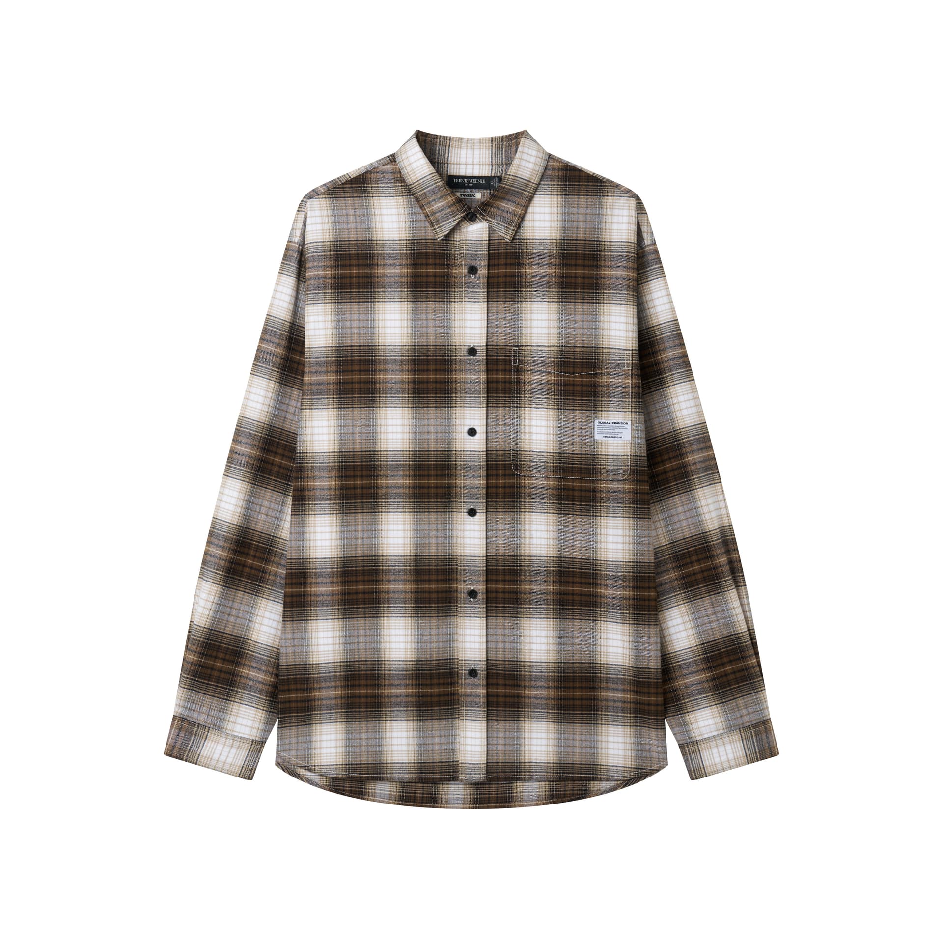 Рубашка Teenie Weenie Men Evergreen Preppy Style Унисекс Рубашки - изображение 1