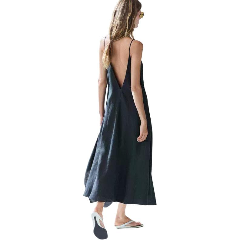 Massimo Dutti Синий Женские Платья на бретельках - изображение 3