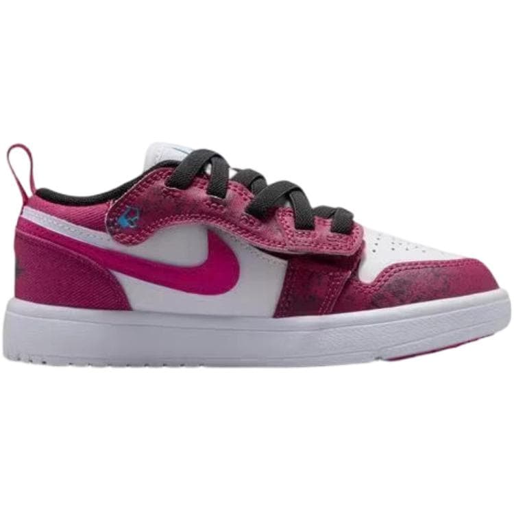 Кроссовки для баскетбола Jordan Air Jordan 1 Детские баскетбольные кроссовки Low Топ Белый Красный Розовый Kids - изображение 2