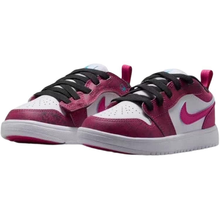 Кроссовки для баскетбола Jordan Air Jordan 1 Детские баскетбольные кроссовки Low Топ Белый Красный Розовый Kids - изображение 3