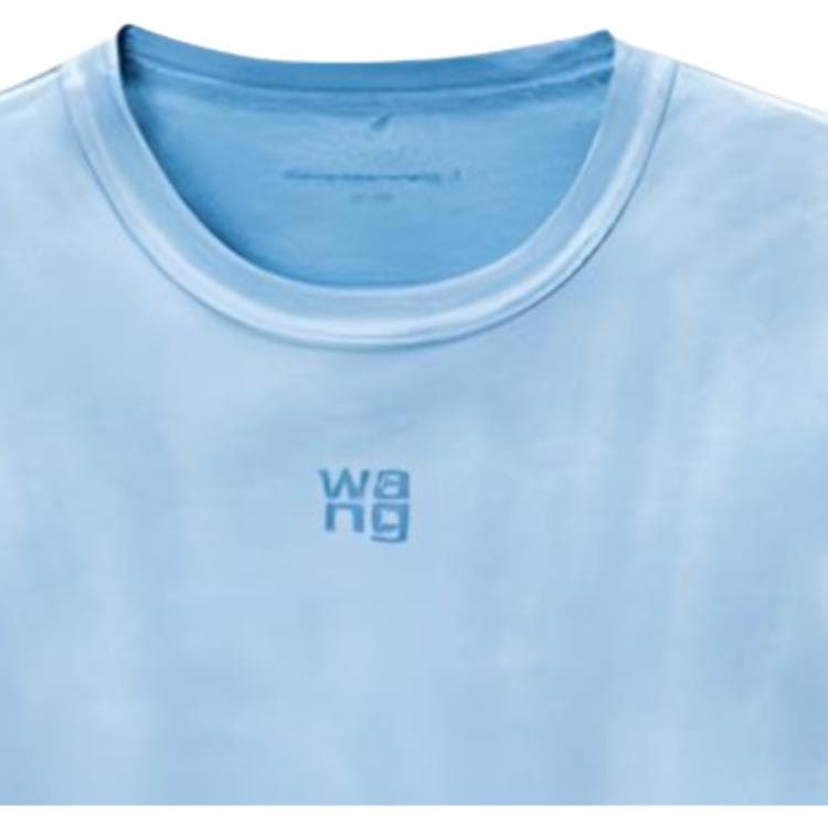 Футболка Alexander Wang Wash Светло-Синие Женские T-Рубашки - изображение 2