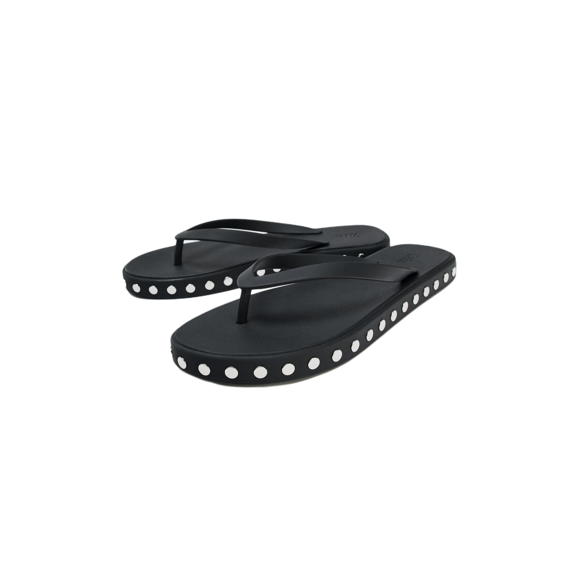 Шлёпанцы ZARA Шлепанцы Черные Женские - изображение 2