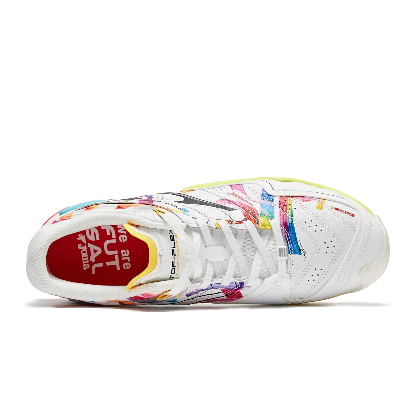 Кроссовки для футбола Joma Топ Flex Футбольные бутсы Низкий Топ Белый Многоцветный Мужской - изображение 4