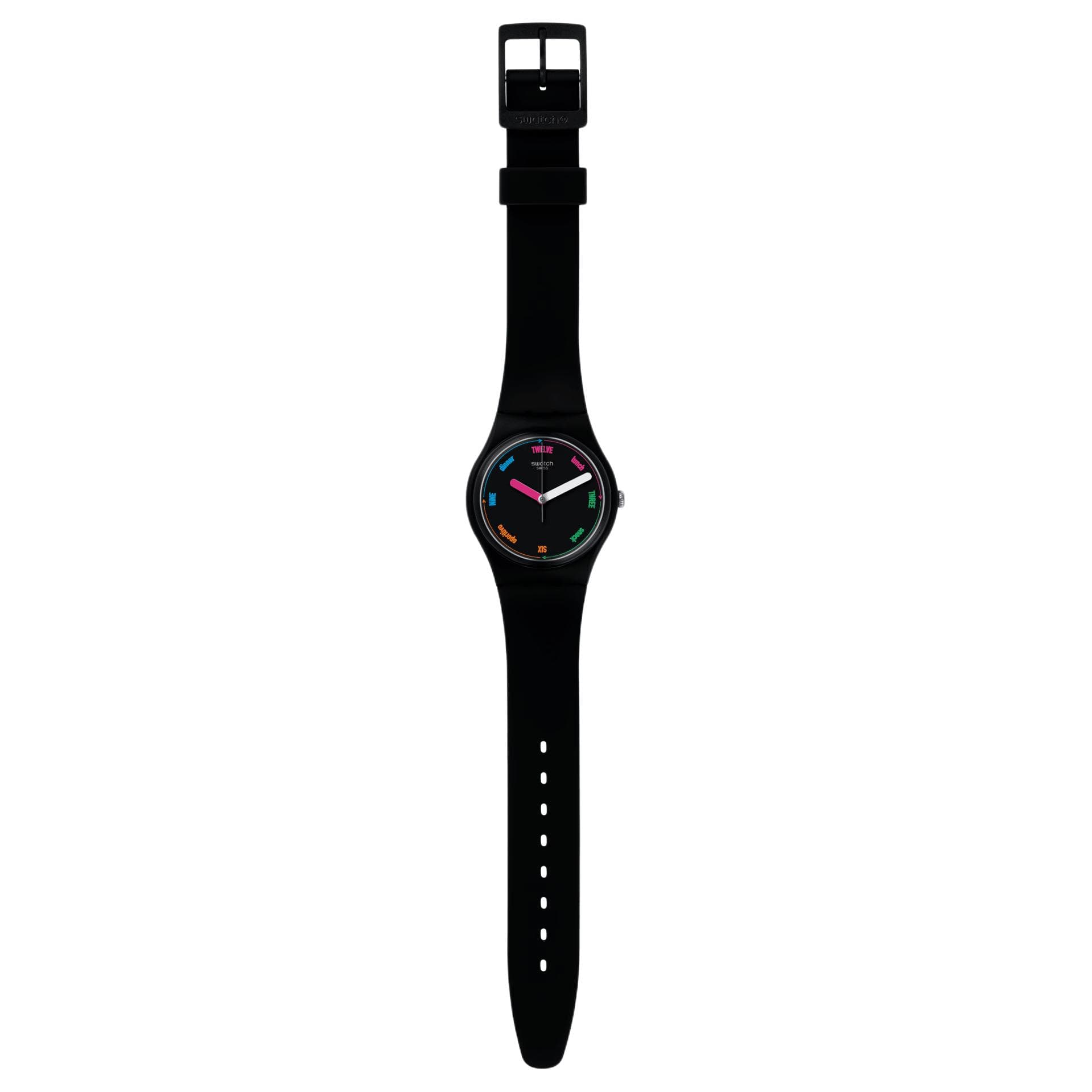 Часы Swatch Quartz Механизм Женские часы 34 мм Черный - изображение 1