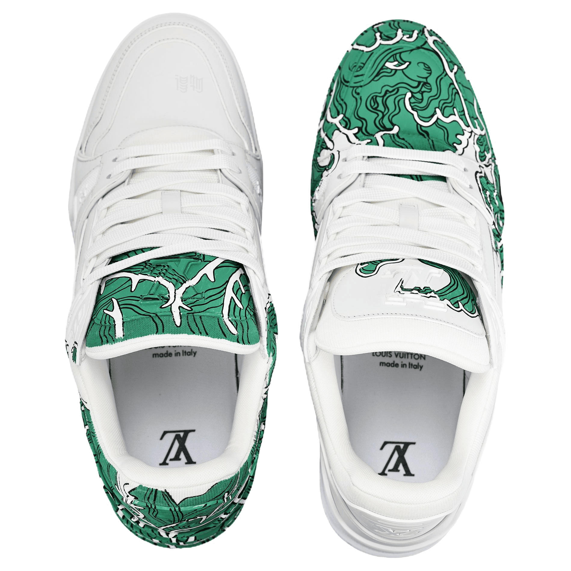 Кроссовки Louis Vuitton Trainer Green White - изображение 3