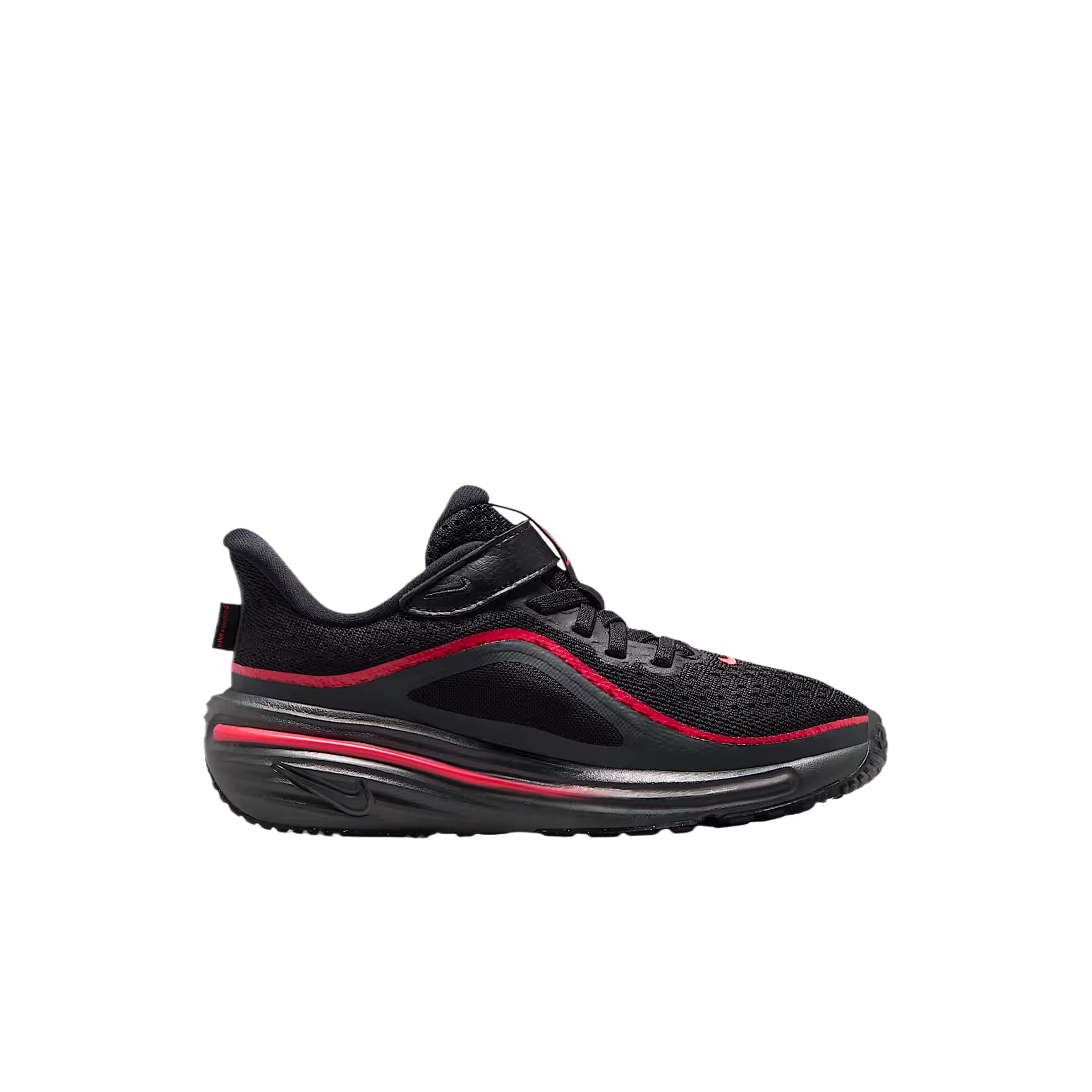 Кроссовки Nike Winflo 12 Детские беговые кроссовки Низкий Топ Черный Красный Track Темный дымчатый серый Черный Kids - изображение 2