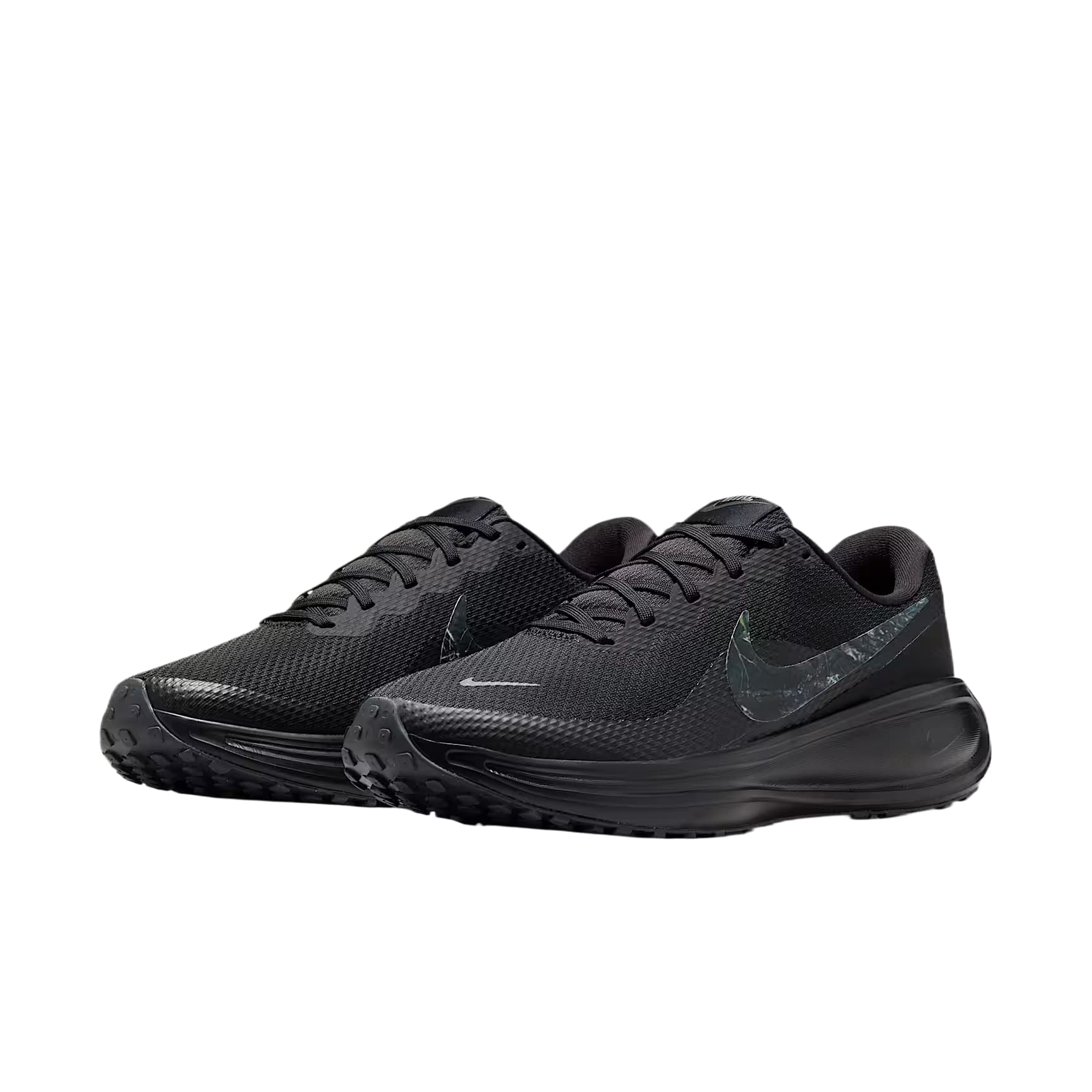 Кроссовки для бега Nike REVOLUTION 8 Беговые кроссовки Низкий Топ Черный Темный дымчатый серый Железный серый Белый Мужской - изображение 4