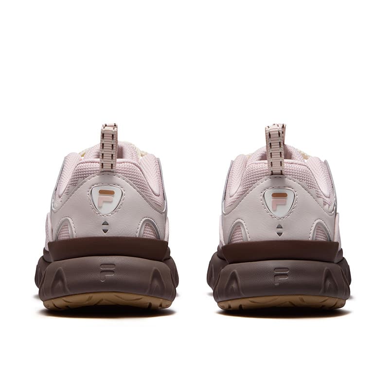 Кроссовки FILA FUSION PISA FLAT Cone Shoes Лоу-топы Скейтборд Обувь Женские Светло-фиолетовый Розовый Кремово-белый - изображение 5