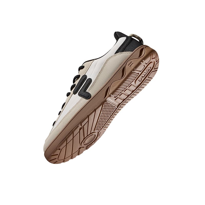 Кроссовки FILA FUSION GITA SLIM Скейтборд Кроссовки Низкий Топ Снег Светло-Серый Желтый Мужской - изображение 5