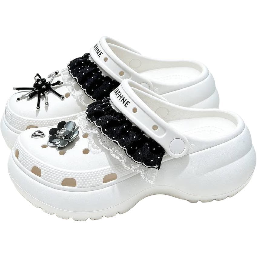 DAPHNE KIDS' Sabo Rubber Low Top White Kids DAPHNE KIDS' Сабо Резина Низкий Верх Белый Детский - изображение 2