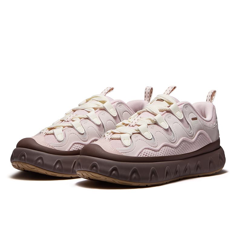 Кроссовки FILA FUSION PISA FLAT Cone Shoes Лоу-топы Скейтборд Обувь Женские Светло-фиолетовый Розовый Кремово-белый - изображение 3