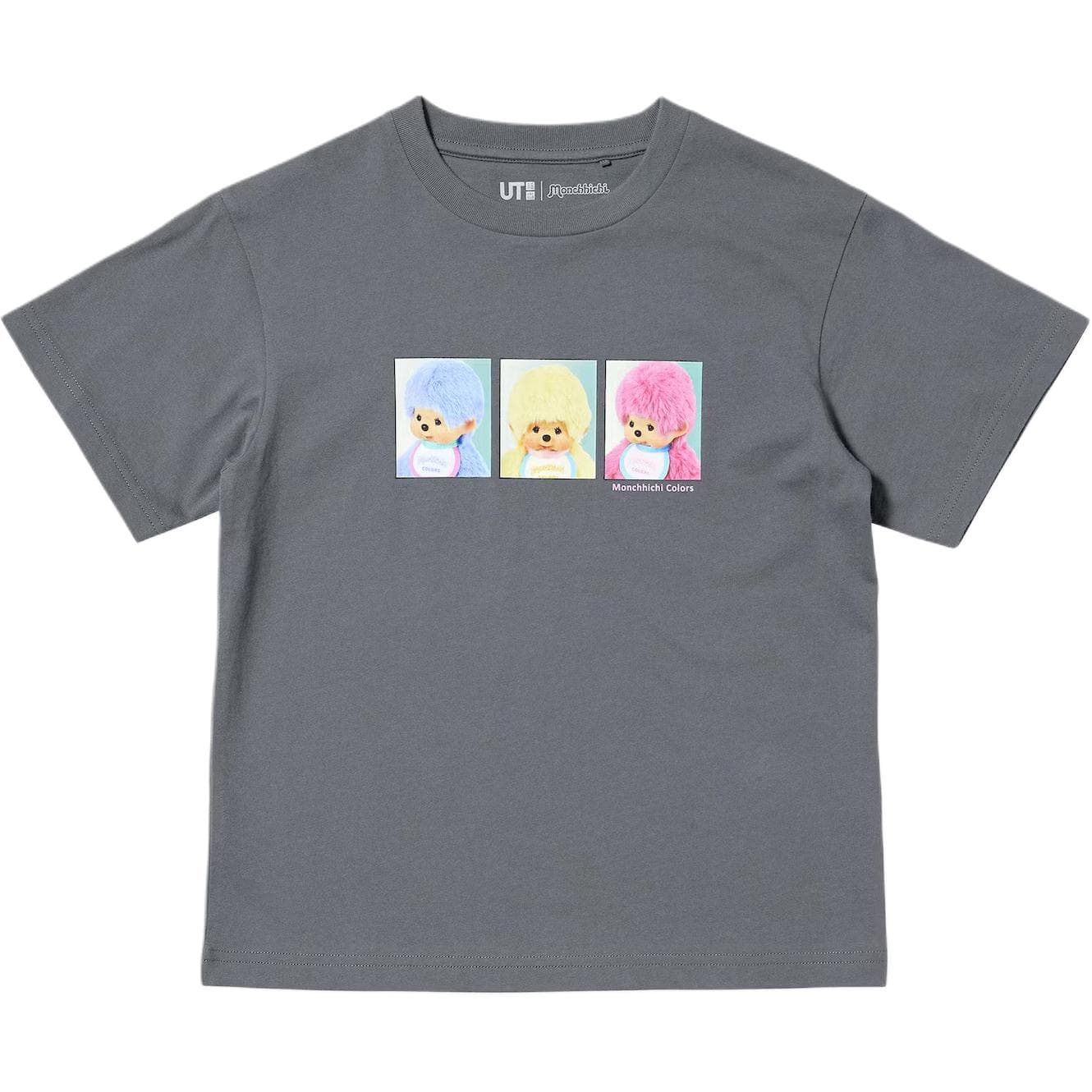 Футболка UNIQLO Monchhichi Серые Детские Рубашки T - изображение 1