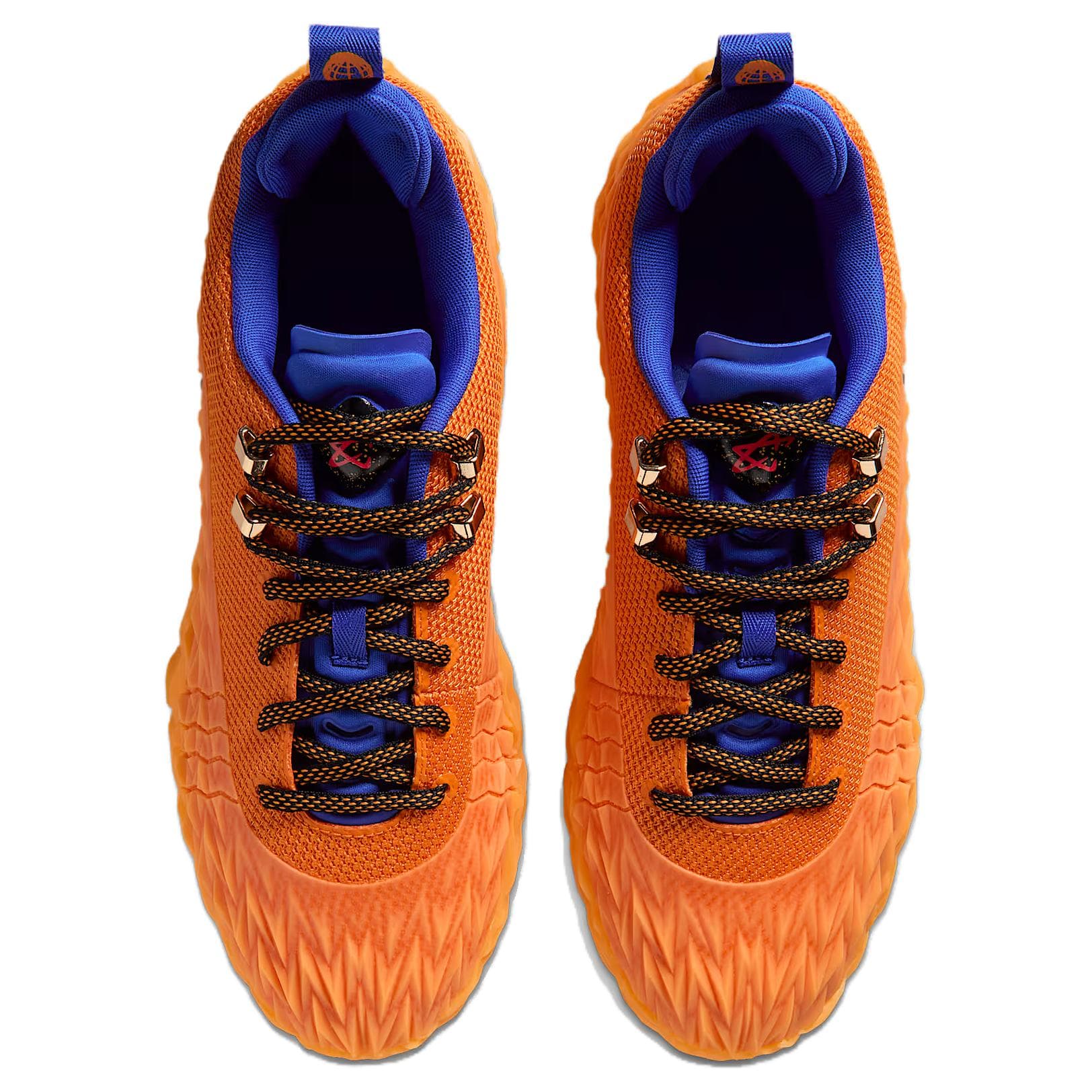 Кроссовки для баскетбола NIKE S.T. Charge Баскетбольные кроссовки Low Топ Оранжевый синий Мужской - изображение 4