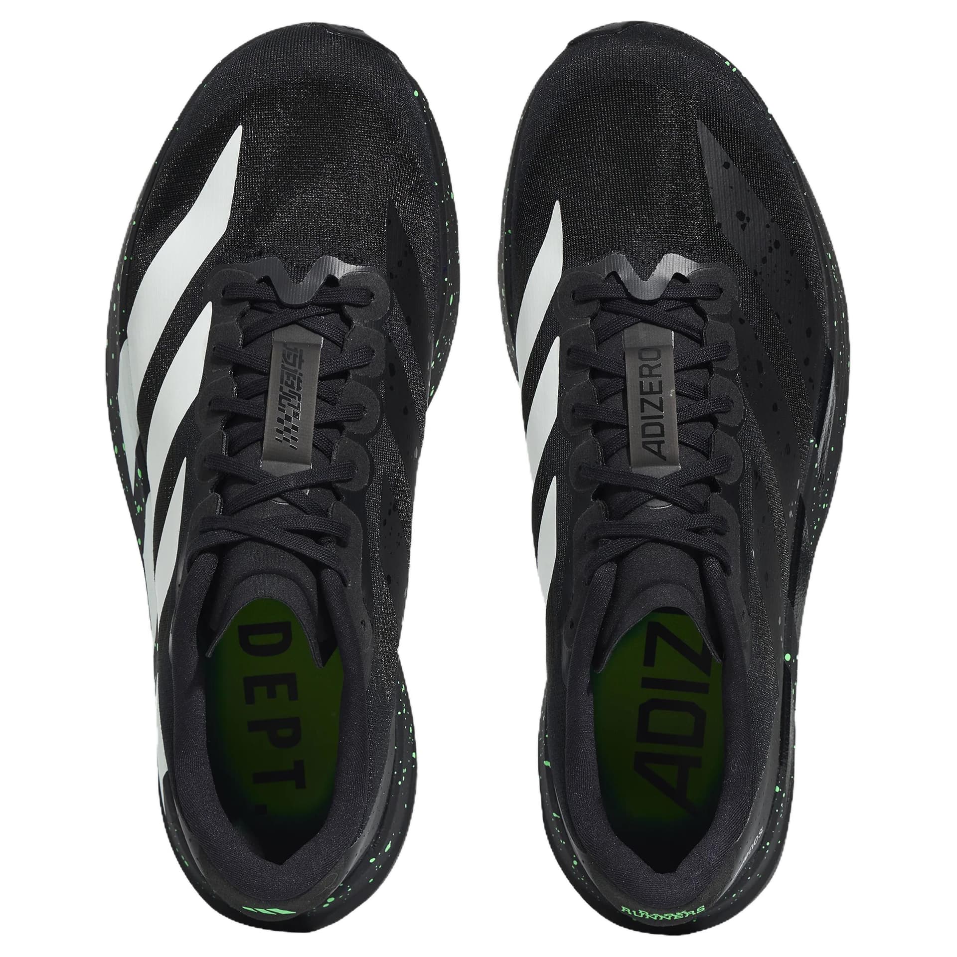 Кроссовки для бега Adidas Adizero Evo SL Беговые кроссовки Черный Белый Ярко-зеленый Унисекс - изображение 4