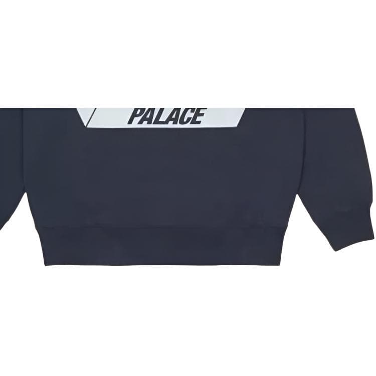 Худи PALACE FW21 Slub Crew Navy Logo - изображение 4