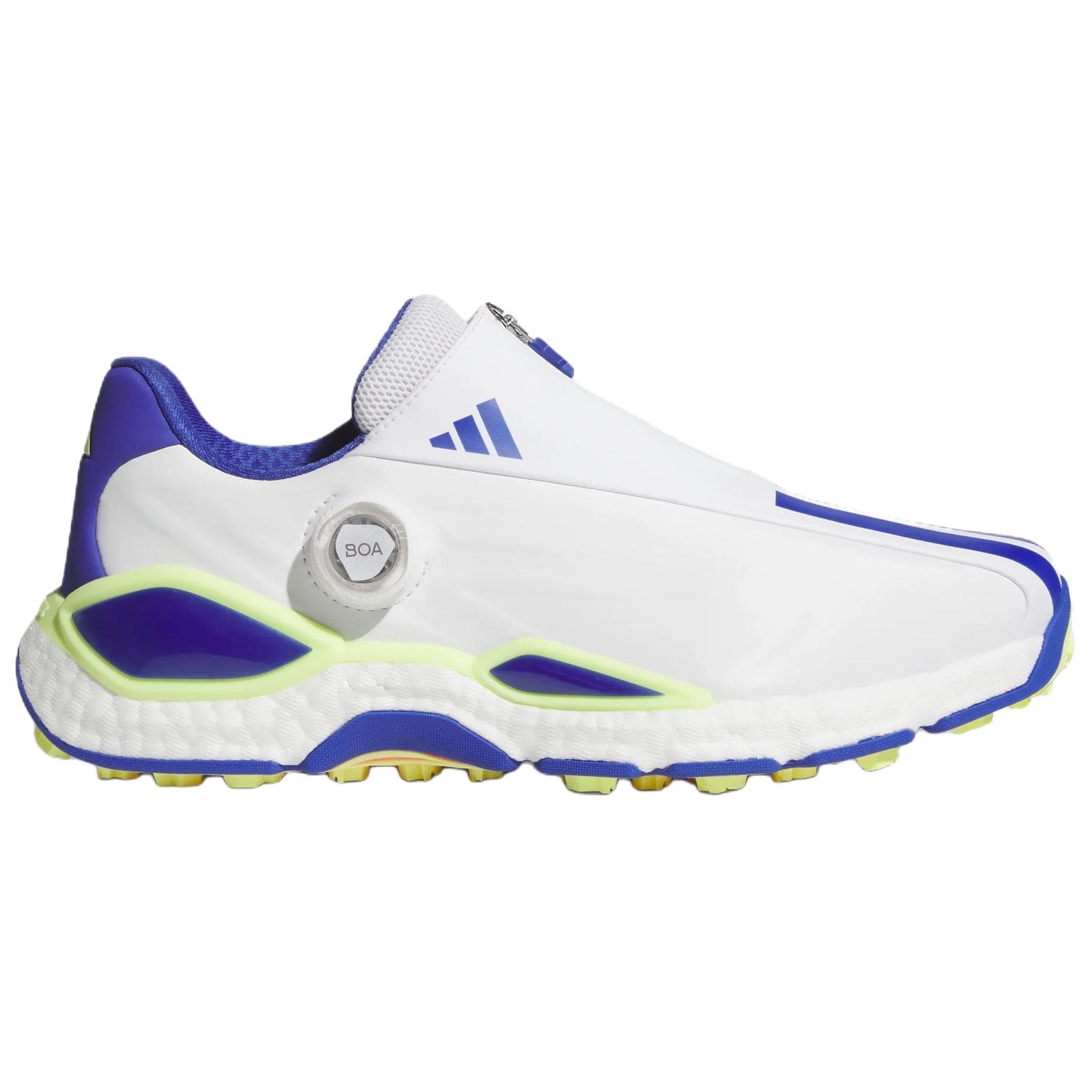 Кроссовки для гольфа Adidas Codechaos 27 Golf Shoes White Indigo Neon Yellow Men's - изображение 2