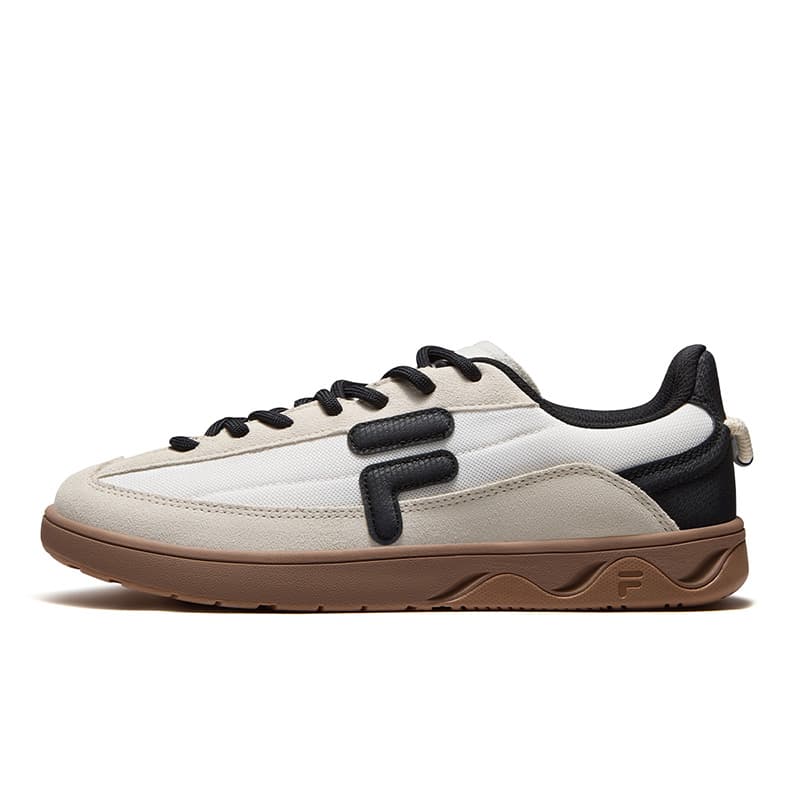 Кроссовки FILA FUSION GITA SLIM Скейтборд Кроссовки Низкий Топ Снег Светло-Серый Желтый Мужской - изображение 1