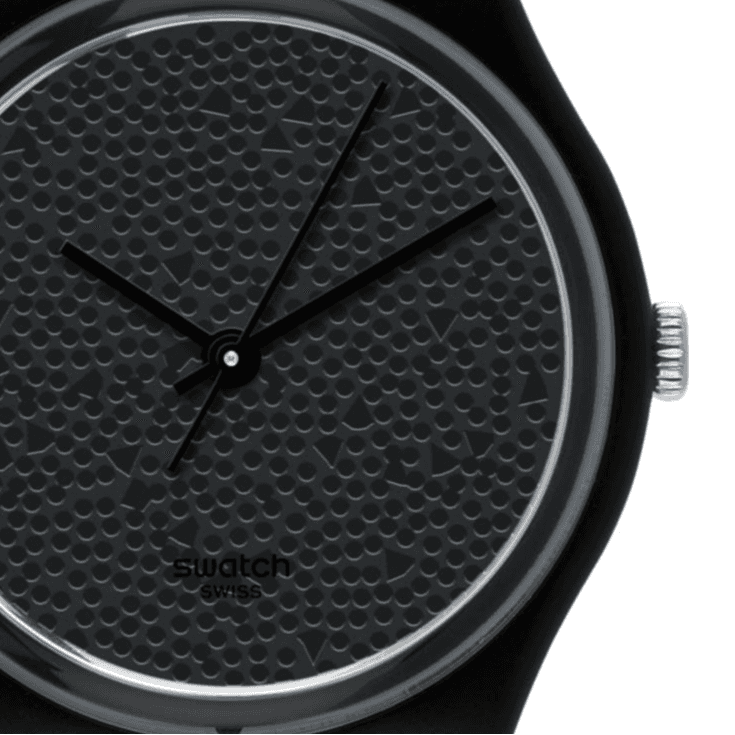 Часы Swatch Quartz Механизм Женские часы 34 мм Черный - изображение 4