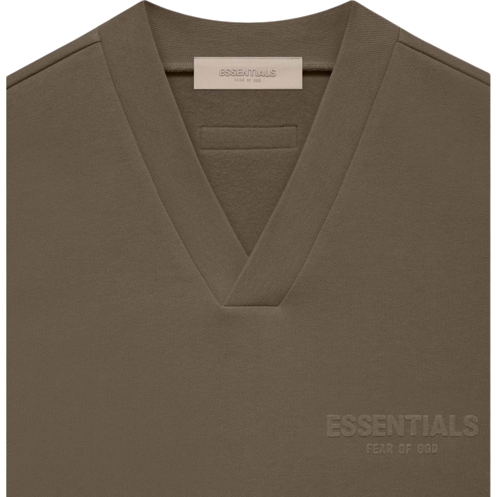 Fear of God Essentials FW22 Womens V Neck Vest Wood LogoV - изображение 4