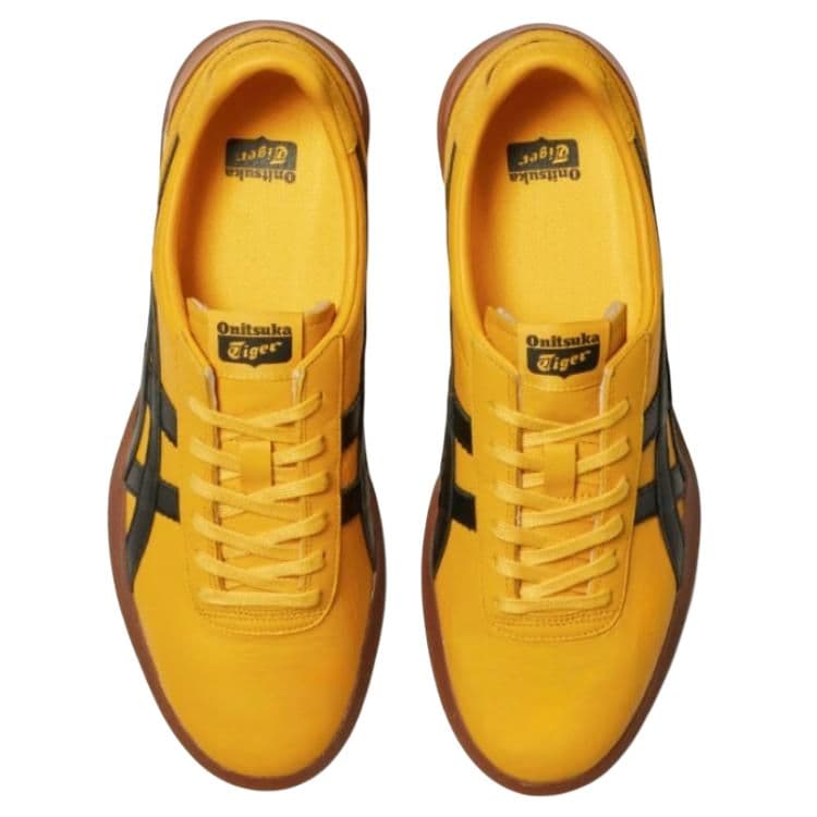 Кроссовки Onitsuka Tiger Износостойкая Повседневная Обувь Унисекс Желтая - изображение 3