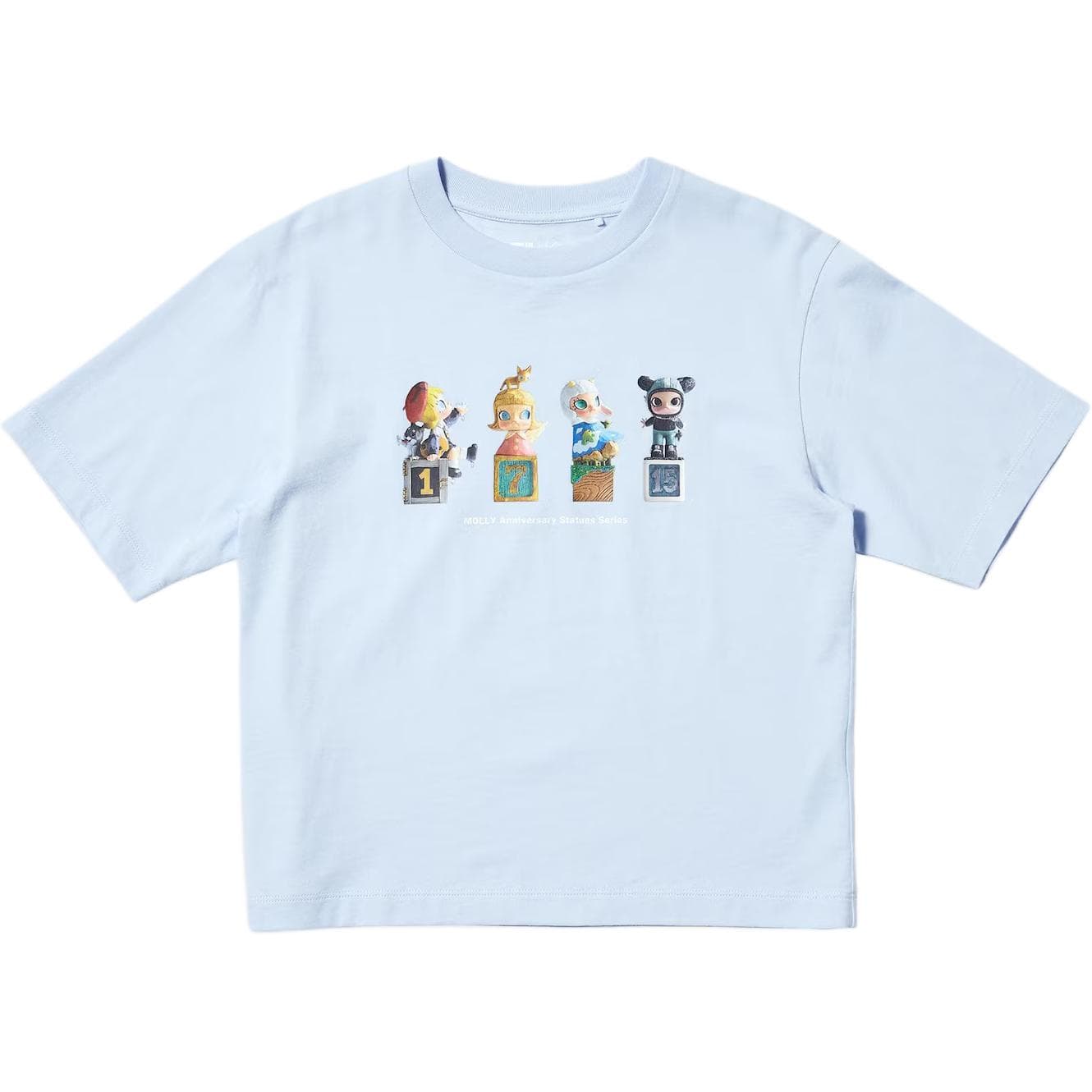 Футболка UNIQLO Светло-синие детские рубашки T - изображение 1