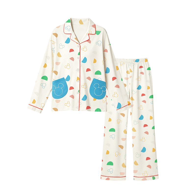 Пижама Disney Multicolor Geometric Print Magic Rainbow Set Women's Pajama Sets - изображение 1