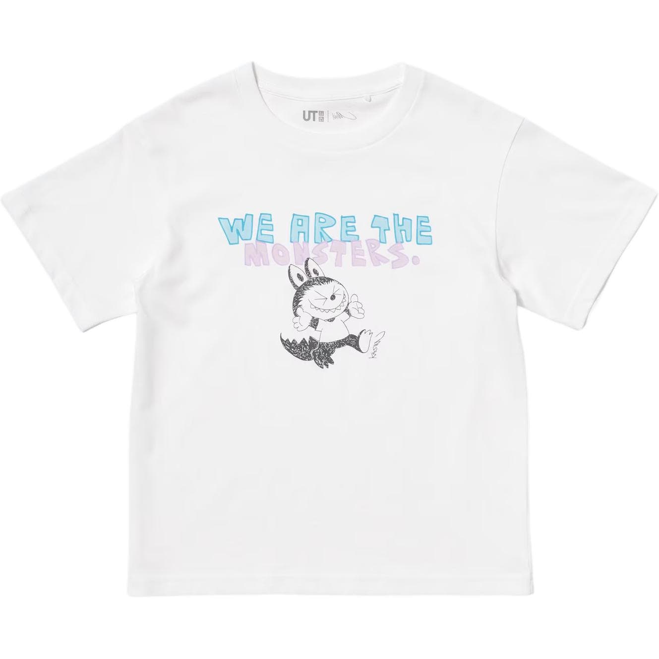 Футболка UNIQLO POP MART Белый Kids T-рубашки - изображение 1
