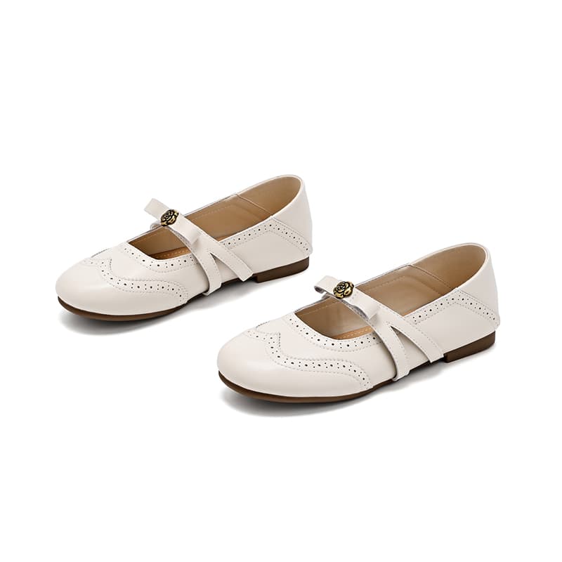 DAPHNE Mary Jane Shoes Ecru Women's - изображение 4