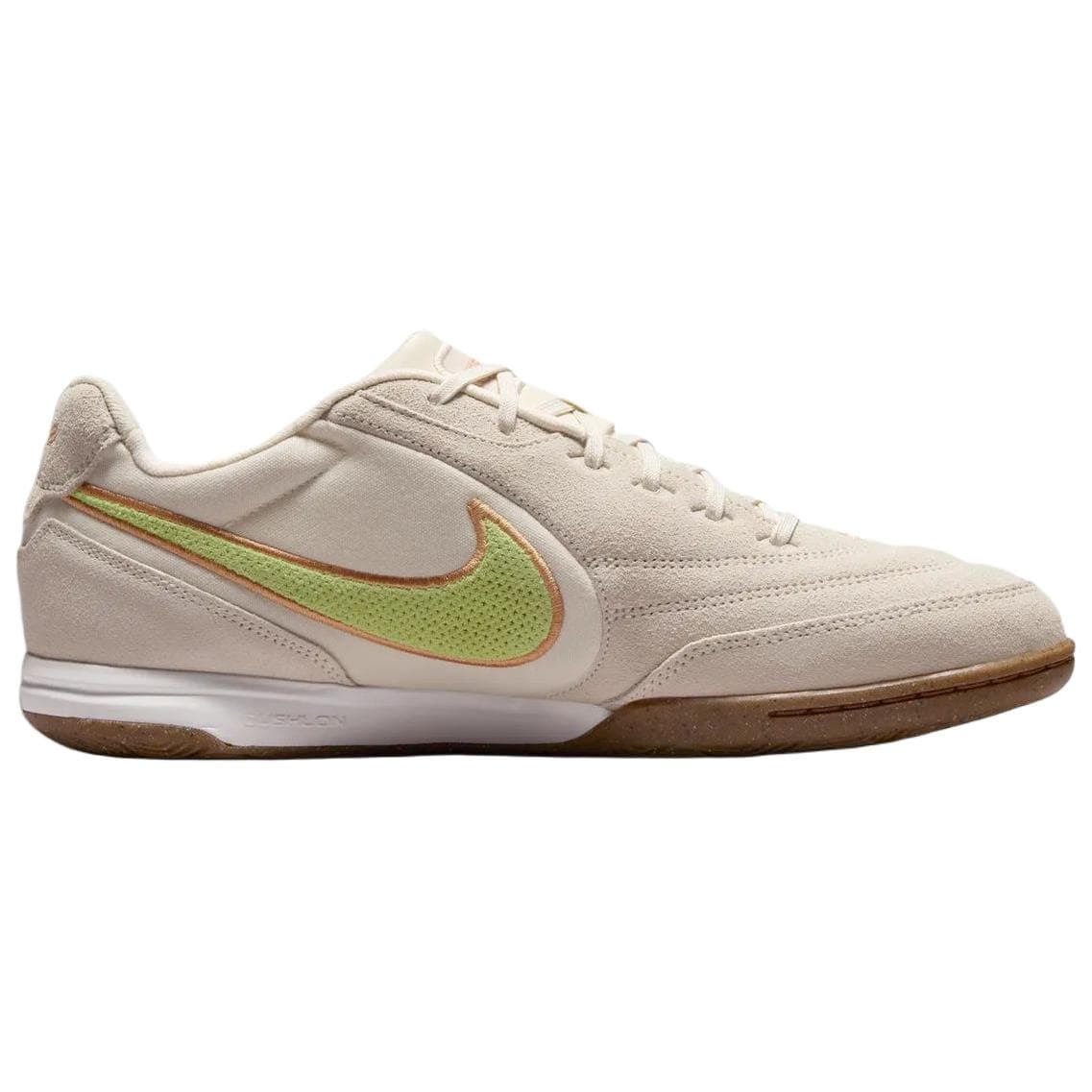 Кроссовки для футбола NIKE Tiempo Streetgato Футбольные бутсы Low Топ Светло-бежевый Зелёный Унисекс - изображение 2