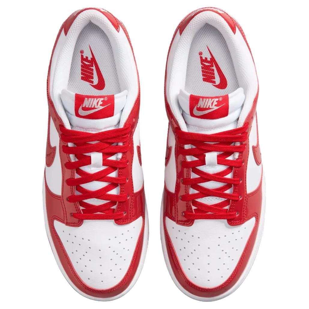 Кроссовки NIKE DUNK Кеды для скейтбординга Low Топ Белый и красный Женские - изображение 4