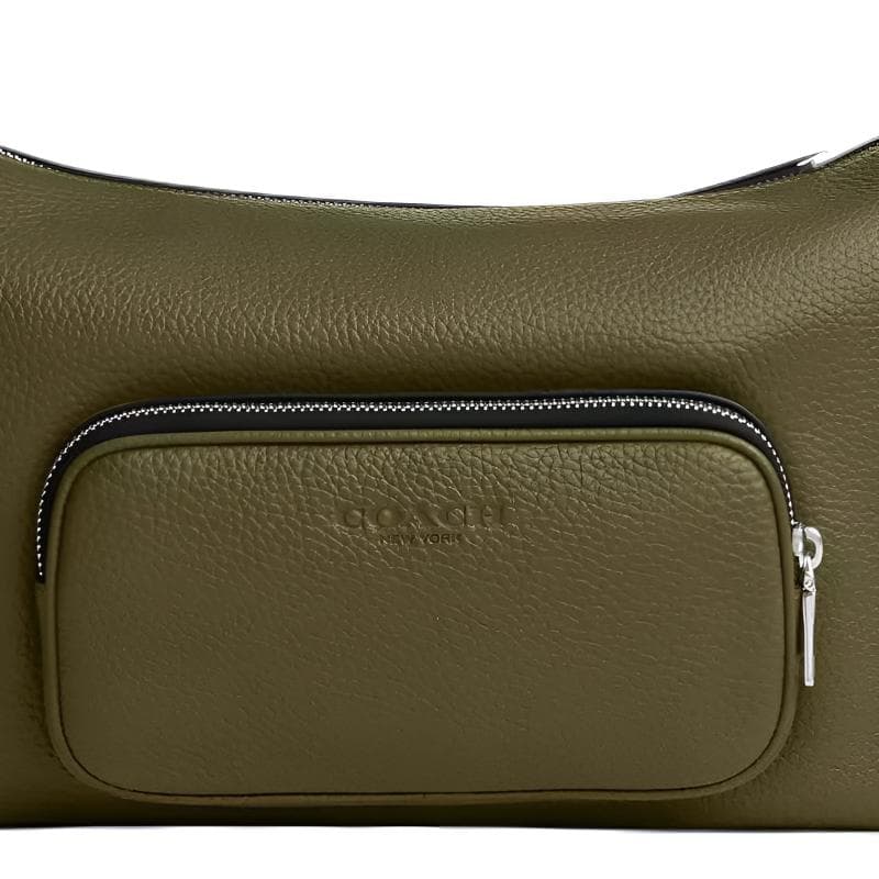 Сумка через плечо COACH Коровья кожа Сумка через плечо Большая Мужская Оливковая - изображение 4