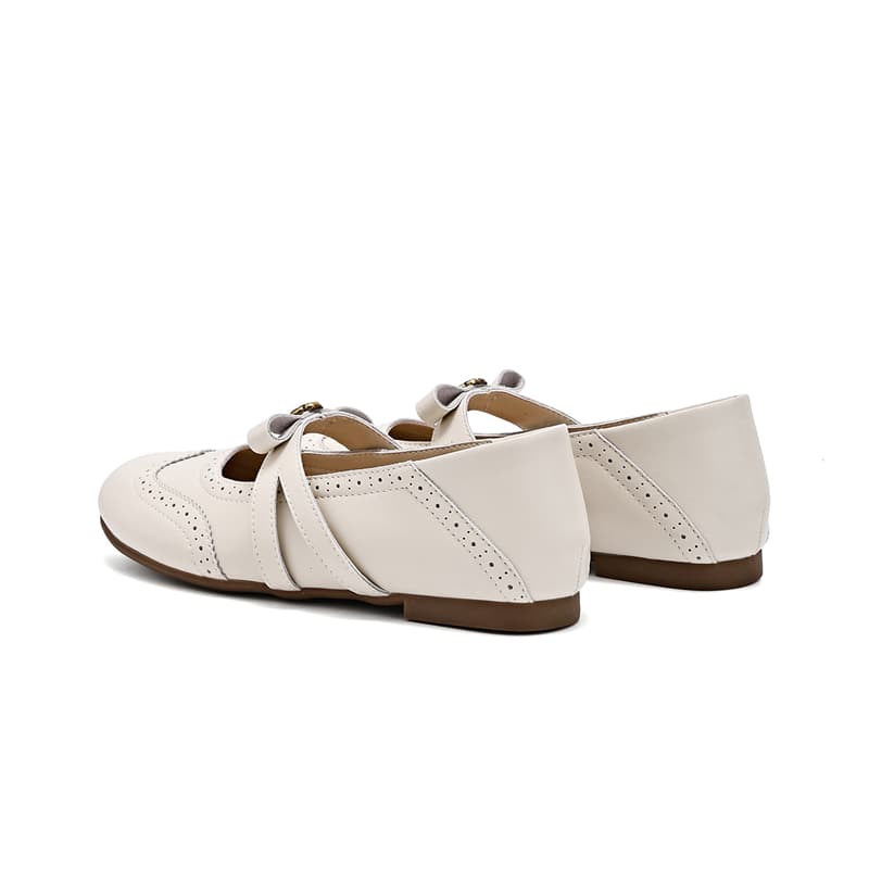 DAPHNE Mary Jane Shoes Ecru Women's - изображение 5