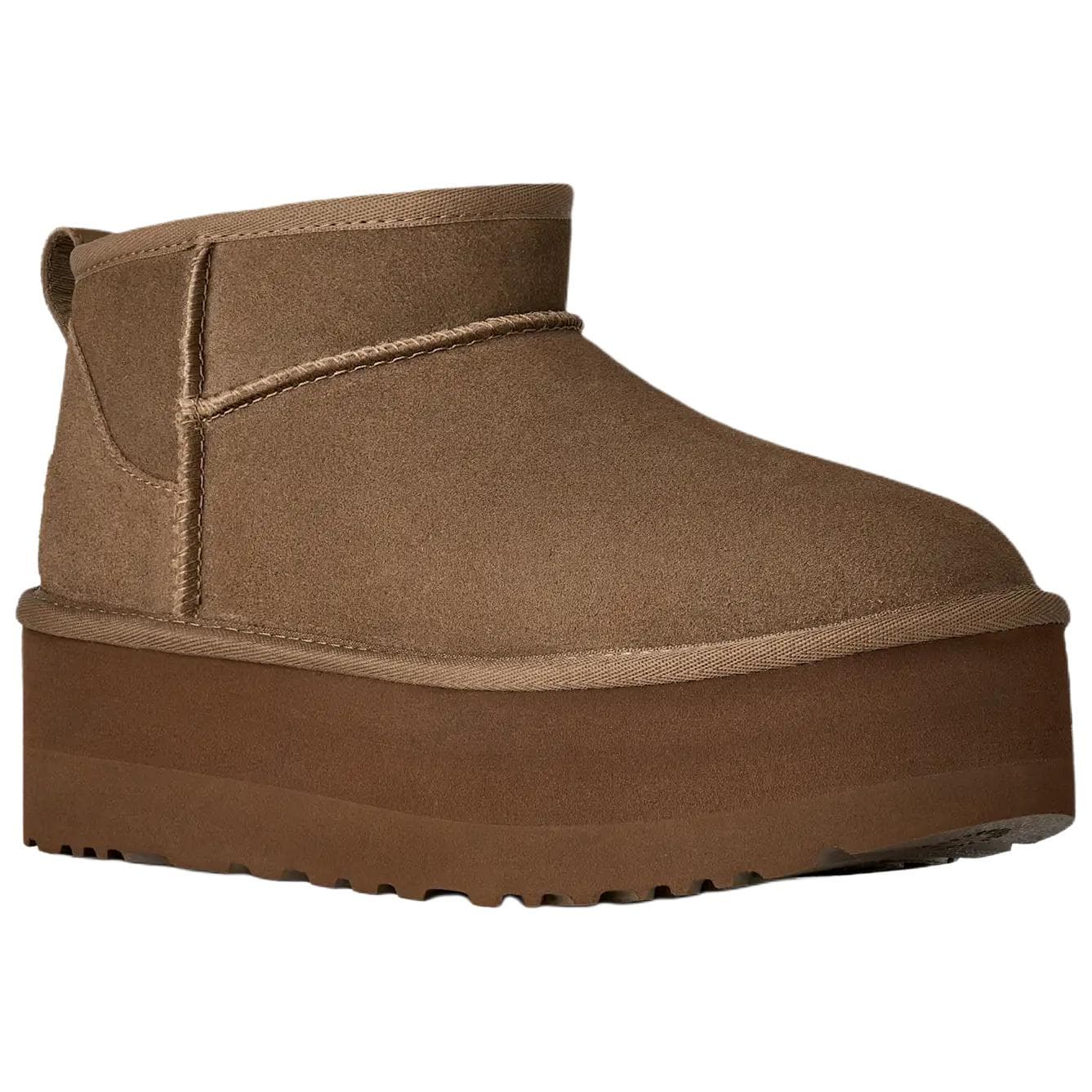 Ботинки зимние UGG CLASSIC ULTRA MINI Снеботуфли Коричневые Женские - изображение 4