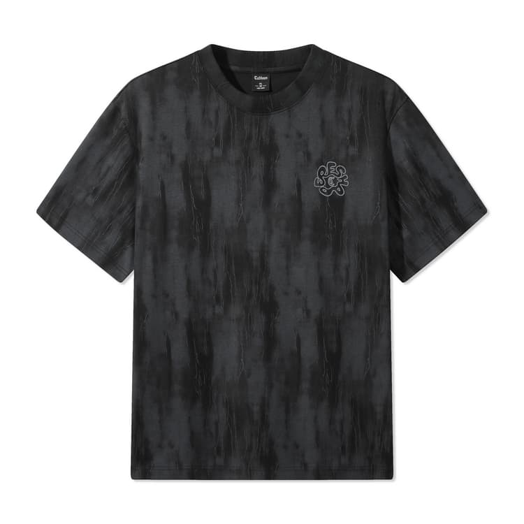 Футболка Cabbeen Charcoal Black (Casual Versatile) Мужские Футболки - изображение 1