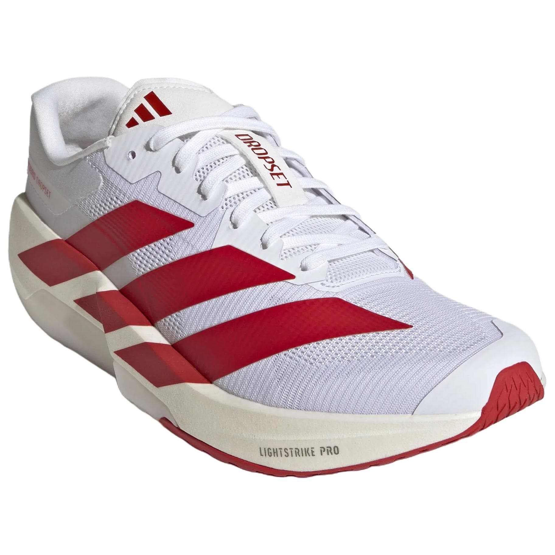 Кроссовки для бега Adidas ADIZERO DROPSET PRO Беговые кроссовки Белый Энергия Красный Яркий Металл Железно-серый Мужской - изображение 3