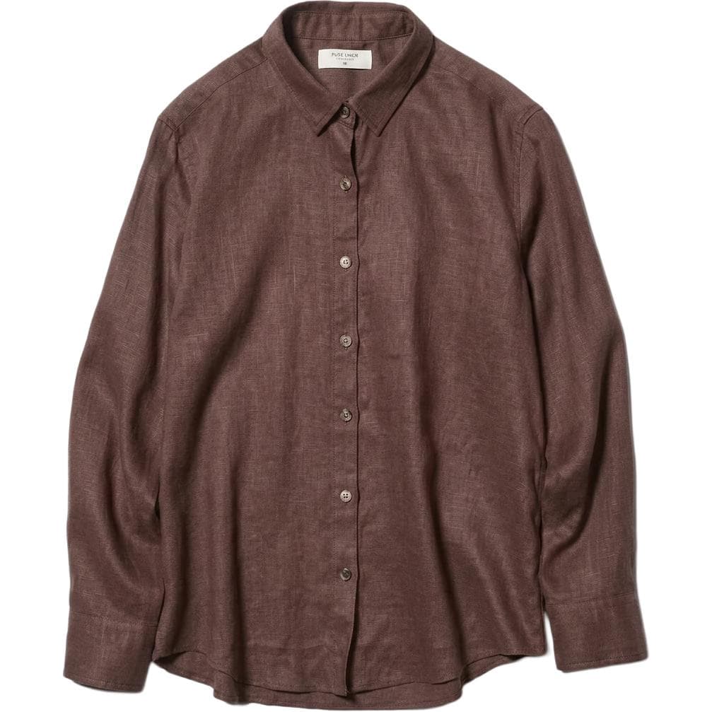 Блузка UNIQLO Коричневые Женские Рубашки - изображение 1
