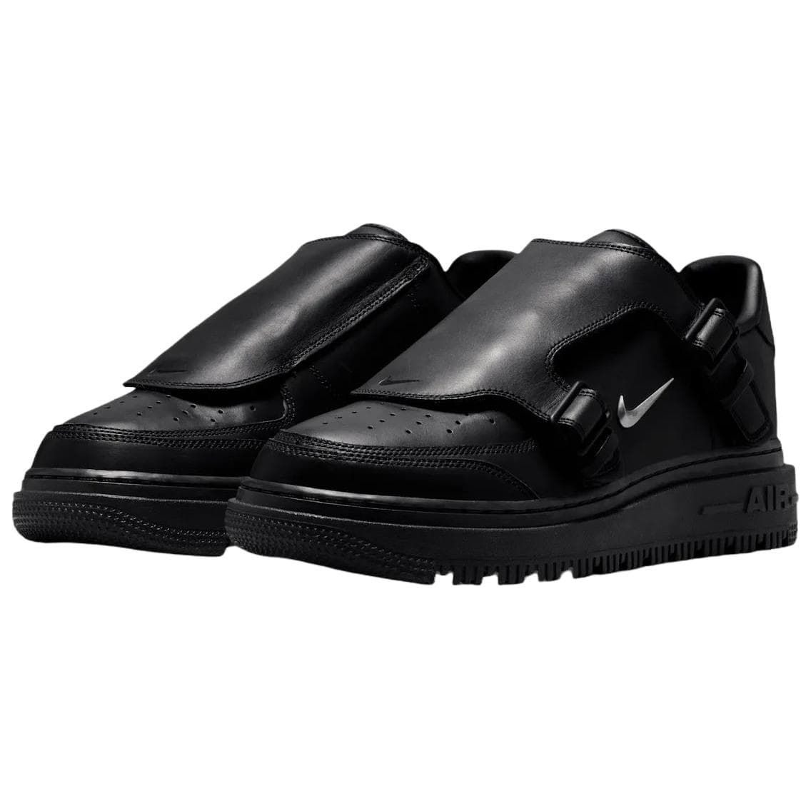 Кроссовки Nike Air Force 1 Кеды для скейтбординга Low Топ Черный мужской - изображение 3