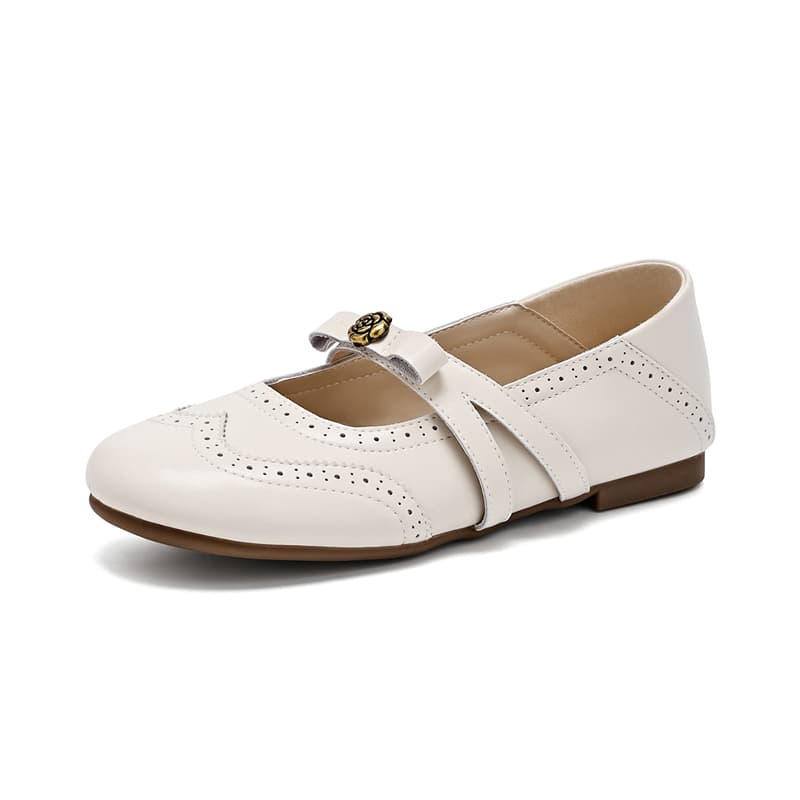DAPHNE Mary Jane Shoes Ecru Women's - изображение 1