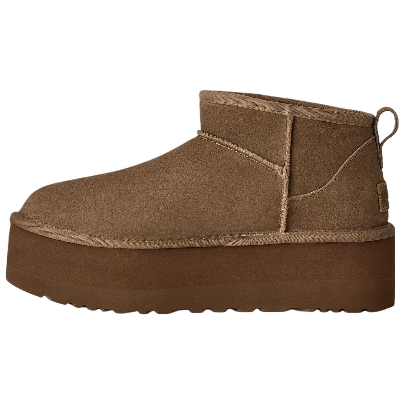 Ботинки зимние UGG CLASSIC ULTRA MINI Снеботуфли Коричневые Женские - изображение 3
