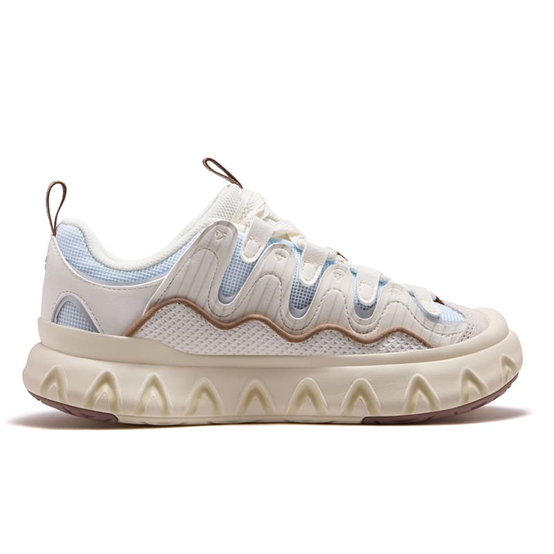 Кроссовки FILA FUSION PISA FLAT Cone Shoes Лоу-топы Скейтборд Обувь Женские Кремово-белый Melted Ледяной синий - изображение 2