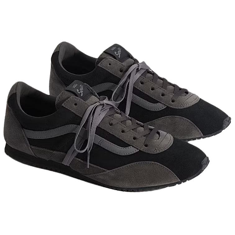 Кроссовки Vans Super Lowpro Повседневная обувь Низкий Топ Черный Темно-Серый Унисекс - изображение 2