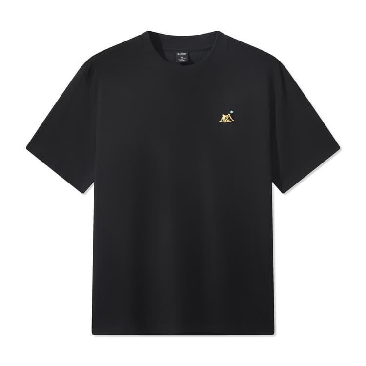 Футболка Cabbeen Charcoal Black (Casual Versatile) Мужские Футболки - изображение 2