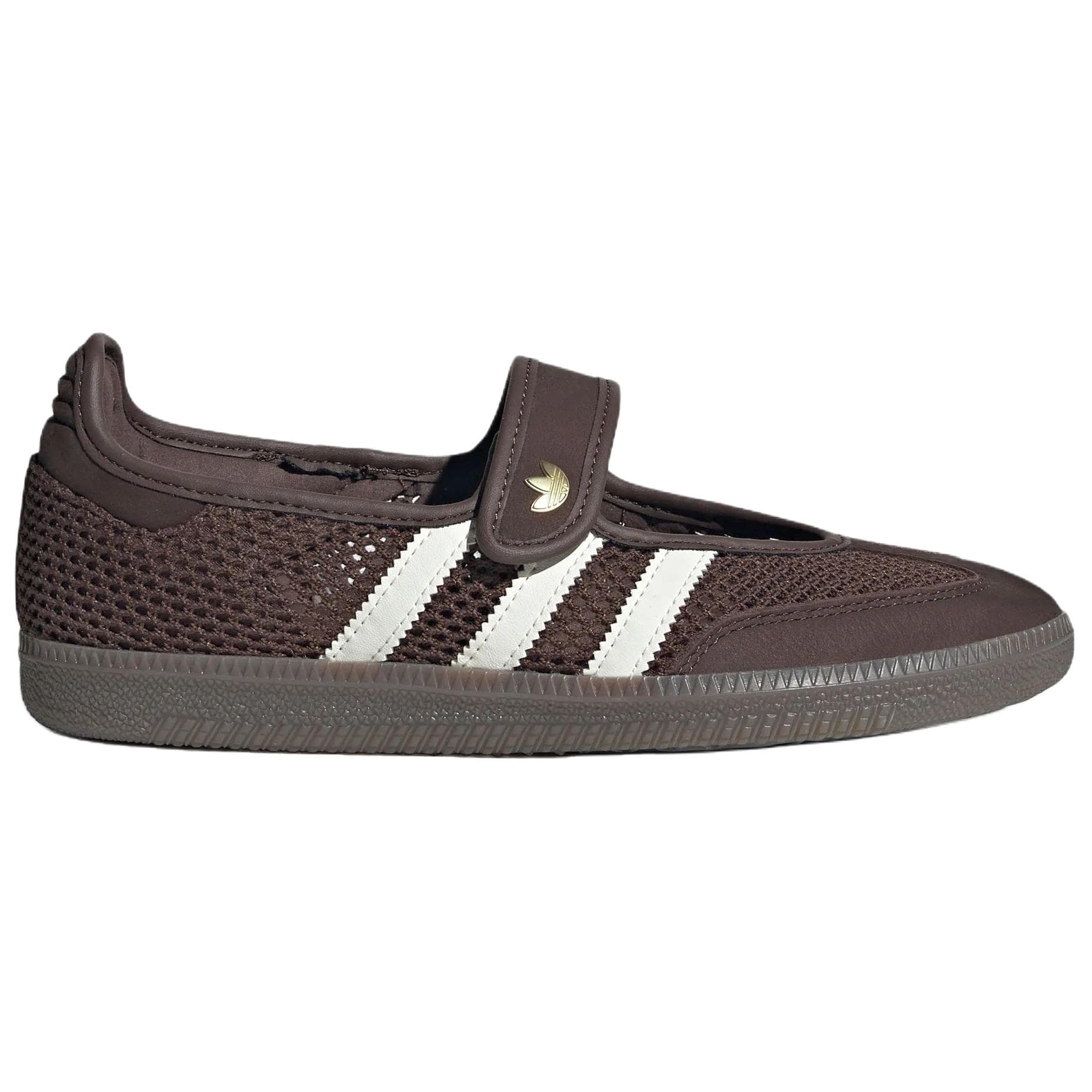 Adidas Originals Samba Jane Туфли Мэри Джейн Низкий Топ Коричневый Нефритовый Белый Женский - изображение 2
