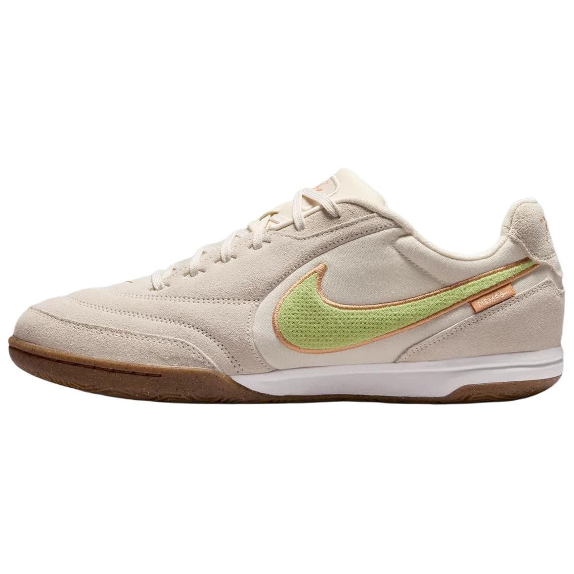 Кроссовки для футбола NIKE Tiempo Streetgato Футбольные бутсы Low Топ Светло-бежевый Зелёный Унисекс - изображение 1