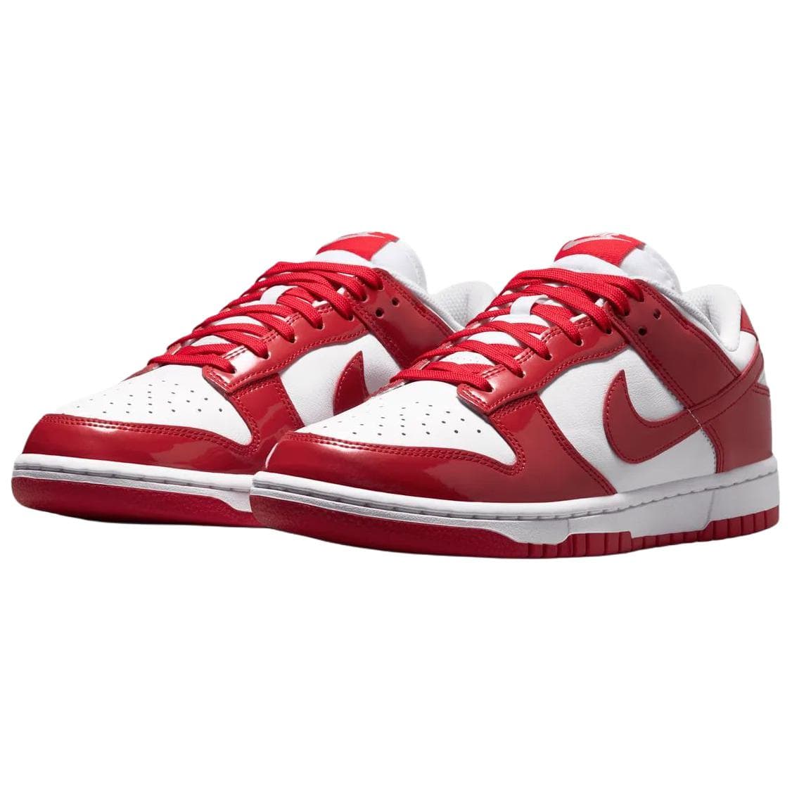 Кроссовки NIKE DUNK Кеды для скейтбординга Low Топ Белый и красный Женские - изображение 3