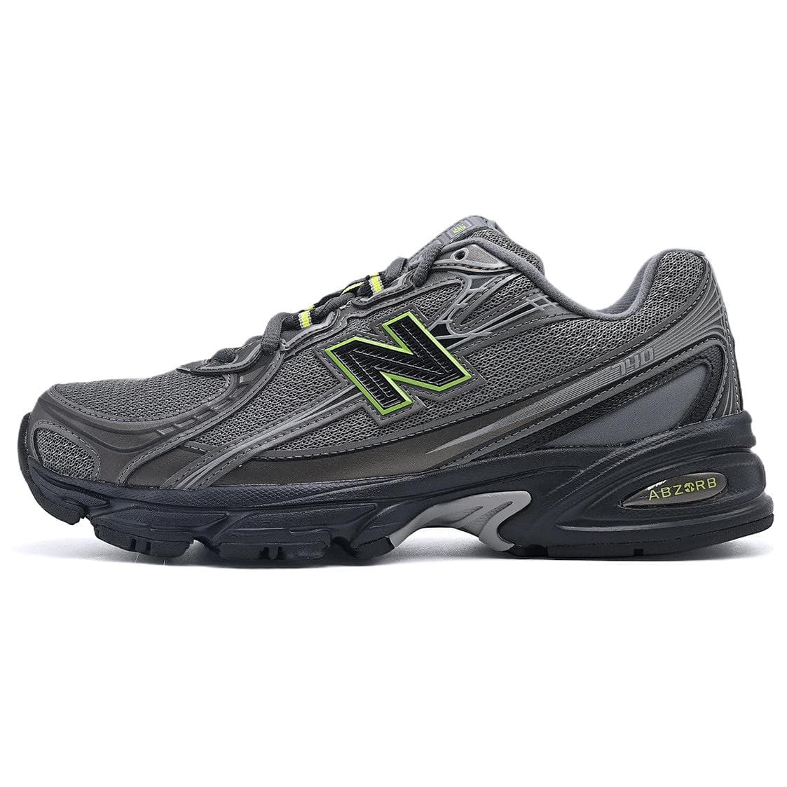 Кроссовки для бега New Balance NB 740 Беговые кроссовки Низкий Топ Серый Черный Унисекс - изображение 1