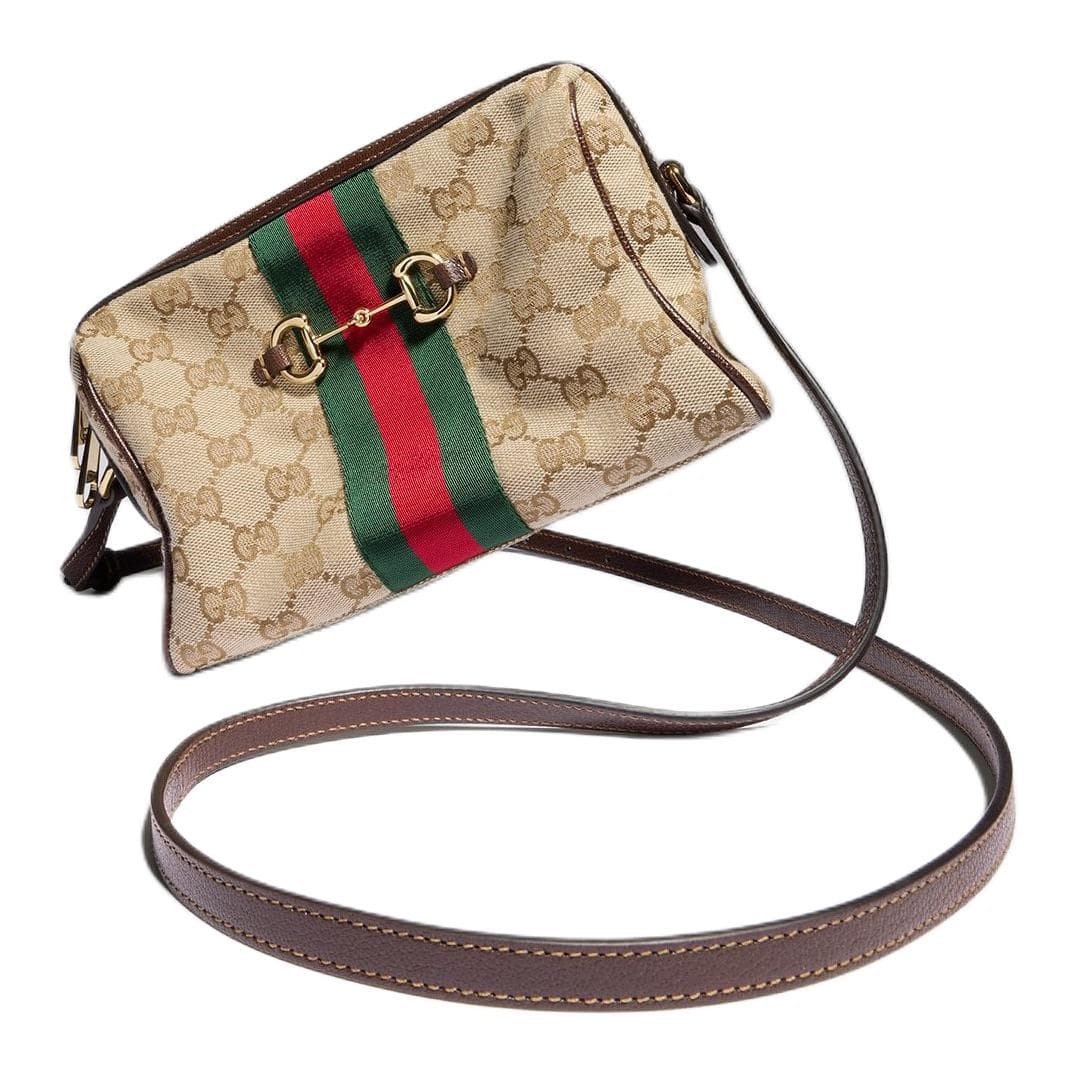Сумка через плечо GUCCI Web Horsebit - изображение 3